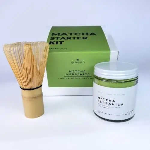 LE STARTER KIT avec Matcha Herbanica et fouet de bamboo